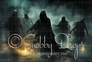 Dark Demons in Mist Fabric Backdrop-Fabric Photography Backdrop-Snobby Drops Fabric Backdrops for Photography, Exclusive Designs by Tara Mapes Photography, Enchanted Eye Creations by Tara Mapes, photography backgrounds, photography backdrops, fast shipping, US backdrops, cheap photography backdrops