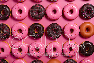 Donut Wall Cake Smash Fabric Backdrop-Fabric Photography Backdrop-Snobby Drops Fabric Backdrops for Photography, Exclusive Designs by Tara Mapes Photography, Enchanted Eye Creations by Tara Mapes, photography backgrounds, photography backdrops, fast shipping, US backdrops, cheap photography backdrops