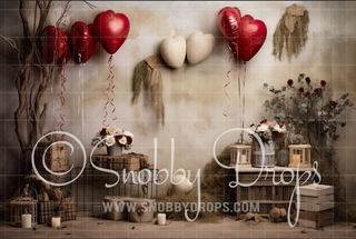 Earthy Valentine Fabric Backdrop-Fabric Photography Backdrop-Snobby Drops Fabric Backdrops for Photography, Exclusive Designs by Tara Mapes Photography, Enchanted Eye Creations by Tara Mapes, photography backgrounds, photography backdrops, fast shipping, US backdrops, cheap photography backdrops