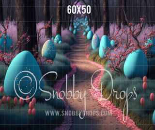 Easter Egg Path Fabric Backdrop-Fabric Photography Backdrop-Snobby Drops Fabric Backdrops for Photography, Exclusive Designs by Tara Mapes Photography, Enchanted Eye Creations by Tara Mapes, photography backgrounds, photography backdrops, fast shipping, US backdrops, cheap photography backdrops