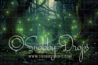 Fairy Firefly Forest Fabric Backdrop-Fabric Photography Backdrop-Snobby Drops Fabric Backdrops for Photography, Exclusive Designs by Tara Mapes Photography, Enchanted Eye Creations by Tara Mapes, photography backgrounds, photography backdrops, fast shipping, US backdrops, cheap photography backdrops