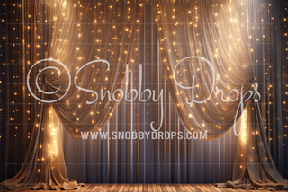 Fairy Light Curtains Dance Backdrop-Fabric Photography Backdrop-Snobby Drops Fabric Backdrops for Photography, Exclusive Designs by Tara Mapes Photography, Enchanted Eye Creations by Tara Mapes, photography backgrounds, photography backdrops, fast shipping, US backdrops, cheap photography backdrops