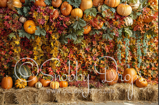 Fall Wall Fabric Backdrop-Fabric Photography Backdrop-Snobby Drops Fabric Backdrops for Photography, Exclusive Designs by Tara Mapes Photography, Enchanted Eye Creations by Tara Mapes, photography backgrounds, photography backdrops, fast shipping, US backdrops, cheap photography backdrops