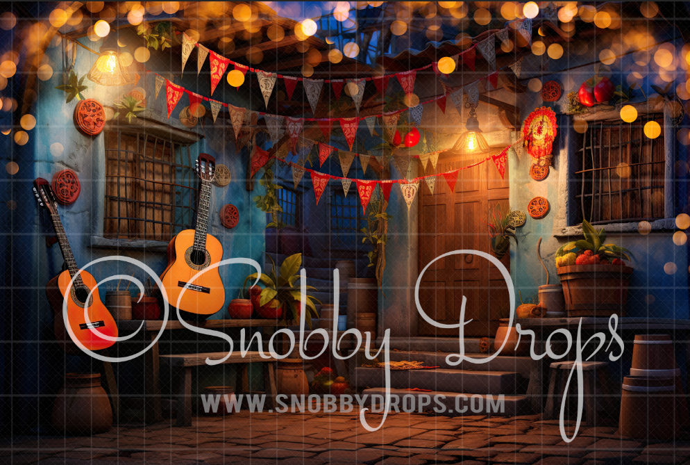 Festive Spanish Home Backdrop by Snobby Drops