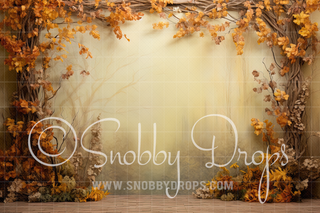 Fine Art Fall Ivy Studio Fabric Backdrop-Fabric Photography Backdrop-Snobby Drops Fabric Backdrops for Photography, Exclusive Designs by Tara Mapes Photography, Enchanted Eye Creations by Tara Mapes, photography backgrounds, photography backdrops, fast shipping, US backdrops, cheap photography backdrops