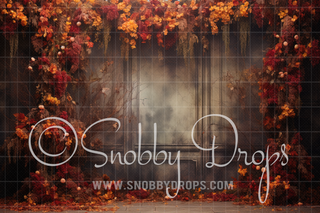 Fine Art Fall Leaves Studio Fabric Backdrop-Fabric Photography Backdrop-Snobby Drops Fabric Backdrops for Photography, Exclusive Designs by Tara Mapes Photography, Enchanted Eye Creations by Tara Mapes, photography backgrounds, photography backdrops, fast shipping, US backdrops, cheap photography backdrops