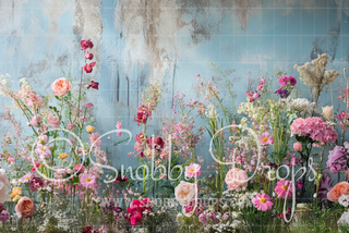 Fine Art Wild Flowers Fabric Backdrop-Fabric Photography Backdrop-Snobby Drops Fabric Backdrops for Photography, Exclusive Designs by Tara Mapes Photography, Enchanted Eye Creations by Tara Mapes, photography backgrounds, photography backdrops, fast shipping, US backdrops, cheap photography backdrops