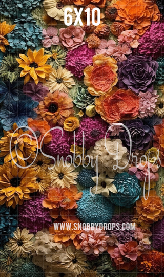 Floral Fine Art Fabric Backdrop Sweep-Fabric Photography Sweep-Snobby Drops Fabric Backdrops for Photography, Exclusive Designs by Tara Mapes Photography, Enchanted Eye Creations by Tara Mapes, photography backgrounds, photography backdrops, fast shipping, US backdrops, cheap photography backdrops