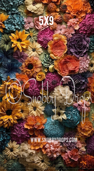 Floral Fine Art Fabric Backdrop Sweep-Fabric Photography Sweep-Snobby Drops Fabric Backdrops for Photography, Exclusive Designs by Tara Mapes Photography, Enchanted Eye Creations by Tara Mapes, photography backgrounds, photography backdrops, fast shipping, US backdrops, cheap photography backdrops