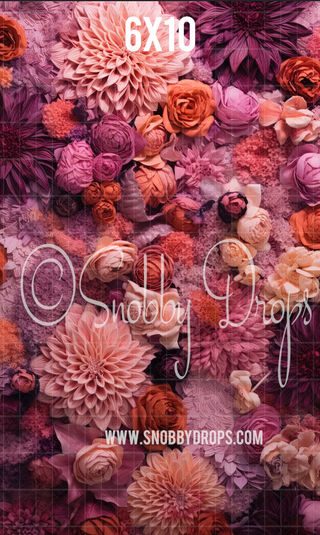 Floral Fine Art Fabric Backdrop Sweep-Fabric Photography Sweep-Snobby Drops Fabric Backdrops for Photography, Exclusive Designs by Tara Mapes Photography, Enchanted Eye Creations by Tara Mapes, photography backgrounds, photography backdrops, fast shipping, US backdrops, cheap photography backdrops