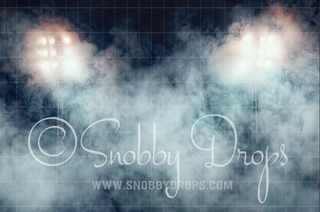 Foggy Lights Sports Fabric Backdrop-Fabric Photography Backdrop-Snobby Drops Fabric Backdrops for Photography, Exclusive Designs by Tara Mapes Photography, Enchanted Eye Creations by Tara Mapes, photography backgrounds, photography backdrops, fast shipping, US backdrops, cheap photography backdrops