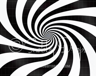 Funhouse Spiral Fabric Backdrop-Fabric Photography Backdrop-Snobby Drops Fabric Backdrops for Photography, Exclusive Designs by Tara Mapes Photography, Enchanted Eye Creations by Tara Mapes, photography backgrounds, photography backdrops, fast shipping, US backdrops, cheap photography backdrops