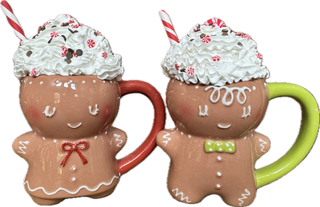 Gingerbread Kiddo Cocoa Mug-Limited Pre Order-Accessories-Snobby Drops Fabric Backdrops for Photography, Exclusive Designs by Tara Mapes Photography, Enchanted Eye Creations by Tara Mapes, photography backgrounds, photography backdrops, fast shipping, US backdrops, cheap photography backdrops