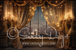 Glowing Window Fabric Backdrop-Fabric Photography Backdrop-Snobby Drops Fabric Backdrops for Photography, Exclusive Designs by Tara Mapes Photography, Enchanted Eye Creations by Tara Mapes, photography backgrounds, photography backdrops, fast shipping, US backdrops, cheap photography backdrops