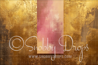 Golden Pink Berry Skinny-Drop-on-Drop Fine Art Fabric Backdrop-Skinny-Drop-on-Drop Fabric Backdrop-Snobby Drops Fabric Backdrops for Photography, Exclusive Designs by Tara Mapes Photography, Enchanted Eye Creations by Tara Mapes, photography backgrounds, photography backdrops, fast shipping, US backdrops, cheap photography backdrops