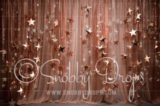 Golden Stars Curtain Backdrop-Fabric Photography Backdrop-Snobby Drops Fabric Backdrops for Photography, Exclusive Designs by Tara Mapes Photography, Enchanted Eye Creations by Tara Mapes, photography backgrounds, photography backdrops, fast shipping, US backdrops, cheap photography backdrops