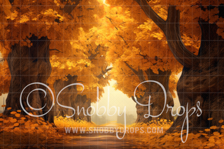 Golden Trees Autumn Fabric Backdrop-Fabric Photography Backdrop-Snobby Drops Fabric Backdrops for Photography, Exclusive Designs by Tara Mapes Photography, Enchanted Eye Creations by Tara Mapes, photography backgrounds, photography backdrops, fast shipping, US backdrops, cheap photography backdrops