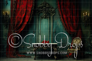 Gothic Room Fabric Backdrop-Fabric Photography Backdrop-Snobby Drops Fabric Backdrops for Photography, Exclusive Designs by Tara Mapes Photography, Enchanted Eye Creations by Tara Mapes, photography backgrounds, photography backdrops, fast shipping, US backdrops, cheap photography backdrops