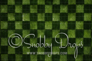 Grass Checkered Fabric or Rubber Backed Floor-Floor-Snobby Drops Fabric Backdrops for Photography, Exclusive Designs by Tara Mapes Photography, Enchanted Eye Creations by Tara Mapes, photography backgrounds, photography backdrops, fast shipping, US backdrops, cheap photography backdrops