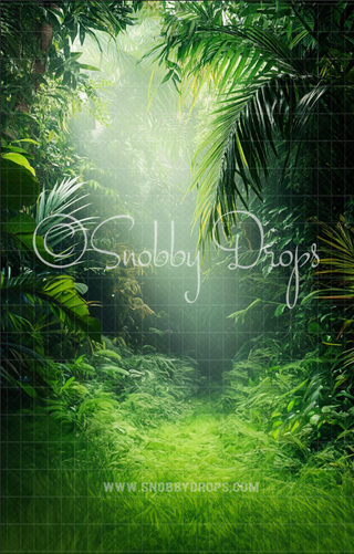 Green Jungle Fabric Backdrop Sweep-Fabric Photography Sweep-Snobby Drops Fabric Backdrops for Photography, Exclusive Designs by Tara Mapes Photography, Enchanted Eye Creations by Tara Mapes, photography backgrounds, photography backdrops, fast shipping, US backdrops, cheap photography backdrops