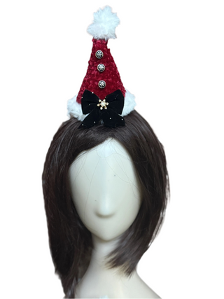 Handmade Red Enchanted Santa Hat-Accessories-Snobby Drops Fabric Backdrops for Photography, Exclusive Designs by Tara Mapes Photography, Enchanted Eye Creations by Tara Mapes, photography backgrounds, photography backdrops, fast shipping, US backdrops, cheap photography backdrops