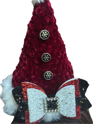 Handmade Red Enchanted Santa Hat-Accessories-Snobby Drops Fabric Backdrops for Photography, Exclusive Designs by Tara Mapes Photography, Enchanted Eye Creations by Tara Mapes, photography backgrounds, photography backdrops, fast shipping, US backdrops, cheap photography backdrops