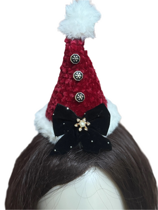 Handmade Red Enchanted Santa Hat-Accessories-Snobby Drops Fabric Backdrops for Photography, Exclusive Designs by Tara Mapes Photography, Enchanted Eye Creations by Tara Mapes, photography backgrounds, photography backdrops, fast shipping, US backdrops, cheap photography backdrops