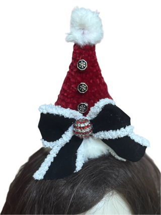 Handmade Red Enchanted Santa Hat-Accessories-Snobby Drops Fabric Backdrops for Photography, Exclusive Designs by Tara Mapes Photography, Enchanted Eye Creations by Tara Mapes, photography backgrounds, photography backdrops, fast shipping, US backdrops, cheap photography backdrops