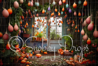 Hanging Carrots Easter Fabric Backdrop-Fabric Photography Backdrop-Snobby Drops Fabric Backdrops for Photography, Exclusive Designs by Tara Mapes Photography, Enchanted Eye Creations by Tara Mapes, photography backgrounds, photography backdrops, fast shipping, US backdrops, cheap photography backdrops