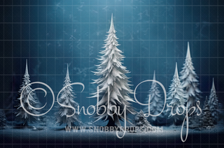 Holiday Pines Fabric Backdrop-Fabric Photography Backdrop-Snobby Drops Fabric Backdrops for Photography, Exclusive Designs by Tara Mapes Photography, Enchanted Eye Creations by Tara Mapes, photography backgrounds, photography backdrops, fast shipping, US backdrops, cheap photography backdrops