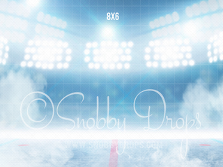 Ice Hockey Rink Sports Fabric Backdrop-Fabric Photography Backdrop-Snobby Drops Fabric Backdrops for Photography, Exclusive Designs by Tara Mapes Photography, Enchanted Eye Creations by Tara Mapes, photography backgrounds, photography backdrops, fast shipping, US backdrops, cheap photography backdrops