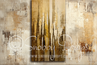 Ivory and Gold Skinny-Drop-on-Drop Fine Art Fabric Backdrop-Skinny-Drop-on-Drop Fabric Backdrop-Snobby Drops Fabric Backdrops for Photography, Exclusive Designs by Tara Mapes Photography, Enchanted Eye Creations by Tara Mapes, photography backgrounds, photography backdrops, fast shipping, US backdrops, cheap photography backdrops