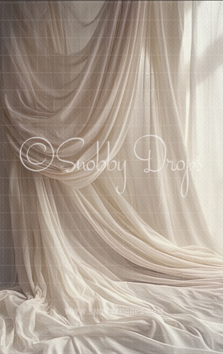 Ivory Fabric Backdrop Sweep-Fabric Photography Sweep-Snobby Drops Fabric Backdrops for Photography, Exclusive Designs by Tara Mapes Photography, Enchanted Eye Creations by Tara Mapes, photography backgrounds, photography backdrops, fast shipping, US backdrops, cheap photography backdrops