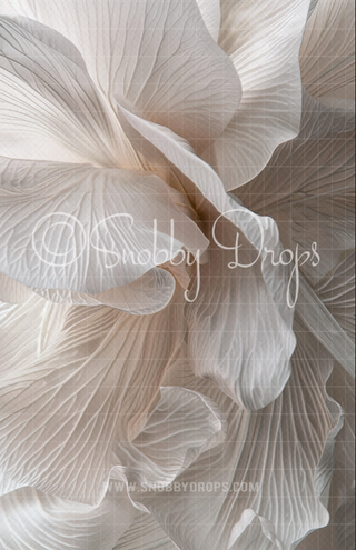 Ivory Floral Dance Fine Art Fabric Backdrop Sweep-Fabric Photography Backdrop-Snobby Drops Fabric Backdrops for Photography, Exclusive Designs by Tara Mapes Photography, Enchanted Eye Creations by Tara Mapes, photography backgrounds, photography backdrops, fast shipping, US backdrops, cheap photography backdrops