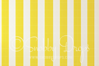 Lemon Stripes Fabric Wee Drop-Fabric Photography Backdrop-Snobby Drops Fabric Backdrops for Photography, Exclusive Designs by Tara Mapes Photography, Enchanted Eye Creations by Tara Mapes, photography backgrounds, photography backdrops, fast shipping, US backdrops, cheap photography backdrops