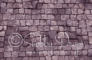 Light Purple Cobblestone Texture Fabric or Rubber Backed Floor-Floor-Snobby Drops Fabric Backdrops for Photography, Exclusive Designs by Tara Mapes Photography, Enchanted Eye Creations by Tara Mapes, photography backgrounds, photography backdrops, fast shipping, US backdrops, cheap photography backdrops