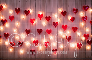 Lighted Hearts Fabric Backdrop-Fabric Photography Backdrop-Snobby Drops Fabric Backdrops for Photography, Exclusive Designs by Tara Mapes Photography, Enchanted Eye Creations by Tara Mapes, photography backgrounds, photography backdrops, fast shipping, US backdrops, cheap photography backdrops