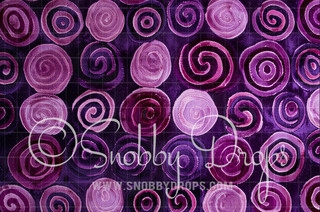 Lolli Swirls Purple Carpet Fabric Backdrop-Fabric Photography Backdrop-Snobby Drops Fabric Backdrops for Photography, Exclusive Designs by Tara Mapes Photography, Enchanted Eye Creations by Tara Mapes, photography backgrounds, photography backdrops, fast shipping, US backdrops, cheap photography backdrops