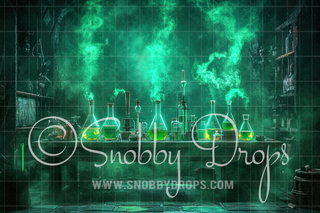 Mad Science Lab Fabric Backdrop-Fabric Photography Backdrop-Snobby Drops Fabric Backdrops for Photography, Exclusive Designs by Tara Mapes Photography, Enchanted Eye Creations by Tara Mapes, photography backgrounds, photography backdrops, fast shipping, US backdrops, cheap photography backdrops