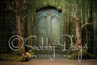 Magic Wardrobe Forest Fabric Backdrop-Fabric Photography Backdrop-Snobby Drops Fabric Backdrops for Photography, Exclusive Designs by Tara Mapes Photography, Enchanted Eye Creations by Tara Mapes, photography backgrounds, photography backdrops, fast shipping, US backdrops, cheap photography backdrops