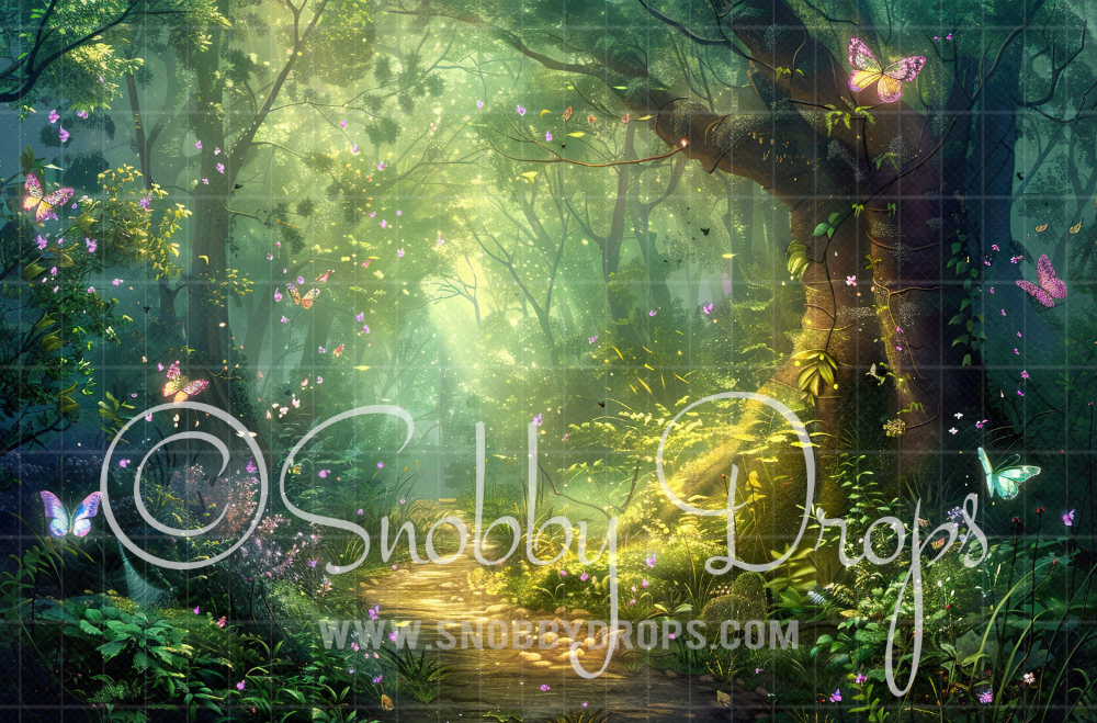 Magical Fairy Path Fabric Backdrop by Snobby Drops