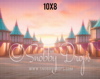 Malibu Doll Beach Carnival Fabric Backdrop-Fabric Photography Backdrop-Snobby Drops Fabric Backdrops for Photography, Exclusive Designs by Tara Mapes Photography, Enchanted Eye Creations by Tara Mapes, photography backgrounds, photography backdrops, fast shipping, US backdrops, cheap photography backdrops