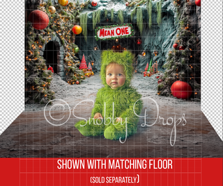 Mean "ONE" Cave Cake Smash Photography Backdrop-Fabric Photography Backdrop-Snobby Drops Fabric Backdrops for Photography, Exclusive Designs by Tara Mapes Photography, Enchanted Eye Creations by Tara Mapes, photography backgrounds, photography backdrops, fast shipping, US backdrops, cheap photography backdrops