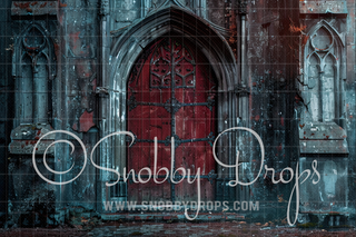 Medieval Castle Door Fabric Backdrop-Fabric Photography Backdrop-Snobby Drops Fabric Backdrops for Photography, Exclusive Designs by Tara Mapes Photography, Enchanted Eye Creations by Tara Mapes, photography backgrounds, photography backdrops, fast shipping, US backdrops, cheap photography backdrops