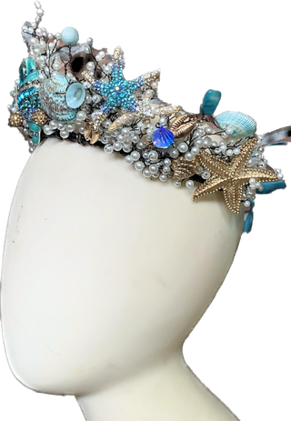 Mermaid Crown, Necklace or combo-Accessories-Snobby Drops Fabric Backdrops for Photography, Exclusive Designs by Tara Mapes Photography, Enchanted Eye Creations by Tara Mapes, photography backgrounds, photography backdrops, fast shipping, US backdrops, cheap photography backdrops