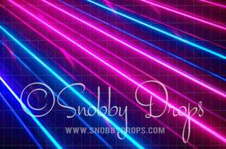 Neon Laser Light 80s Themed Fabric Backdrop-Fabric Photography Backdrop-Snobby Drops Fabric Backdrops for Photography, Exclusive Designs by Tara Mapes Photography, Enchanted Eye Creations by Tara Mapes, photography backgrounds, photography backdrops, fast shipping, US backdrops, cheap photography backdrops