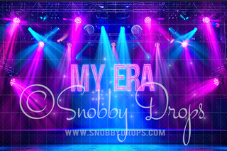 Neon My Era Stage Fabric Backdrop-Fabric Photography Backdrop-Snobby Drops Fabric Backdrops for Photography, Exclusive Designs by Tara Mapes Photography, Enchanted Eye Creations by Tara Mapes, photography backgrounds, photography backdrops, fast shipping, US backdrops, cheap photography backdrops