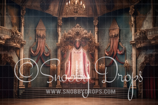 Nutcracker Realm Fabric Backdrop-Fabric Photography Backdrop-Snobby Drops Fabric Backdrops for Photography, Exclusive Designs by Tara Mapes Photography, Enchanted Eye Creations by Tara Mapes, photography backgrounds, photography backdrops, fast shipping, US backdrops, cheap photography backdrops