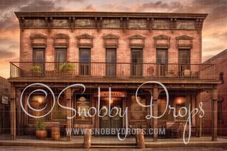 Old West Saloon Fabric Backdrop-Fabric Photography Backdrop-Snobby Drops Fabric Backdrops for Photography, Exclusive Designs by Tara Mapes Photography, Enchanted Eye Creations by Tara Mapes, photography backgrounds, photography backdrops, fast shipping, US backdrops, cheap photography backdrops