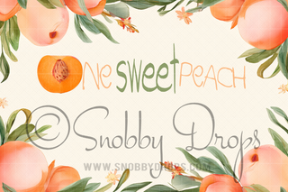 ONE Sweet Peach Cake Smash Fabric Tot Drop-Fabric Photography Tot Drop-Snobby Drops Fabric Backdrops for Photography, Exclusive Designs by Tara Mapes Photography, Enchanted Eye Creations by Tara Mapes, photography backgrounds, photography backdrops, fast shipping, US backdrops, cheap photography backdrops